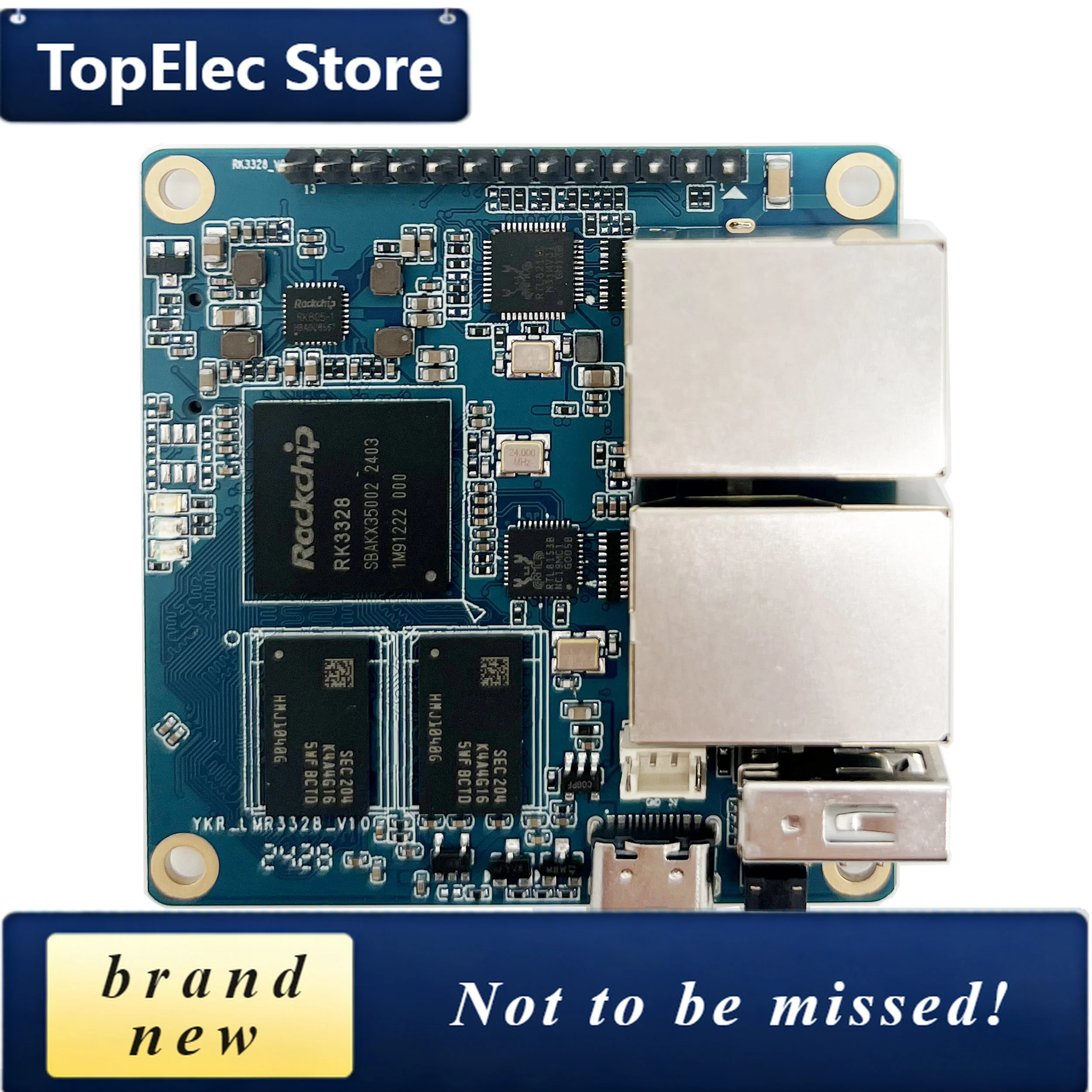 TopElec High Quality Professional Manufacturer Gerber Pcb & Pcba Development Android Board RockChip RK3328 IP3328 PCB Assembly