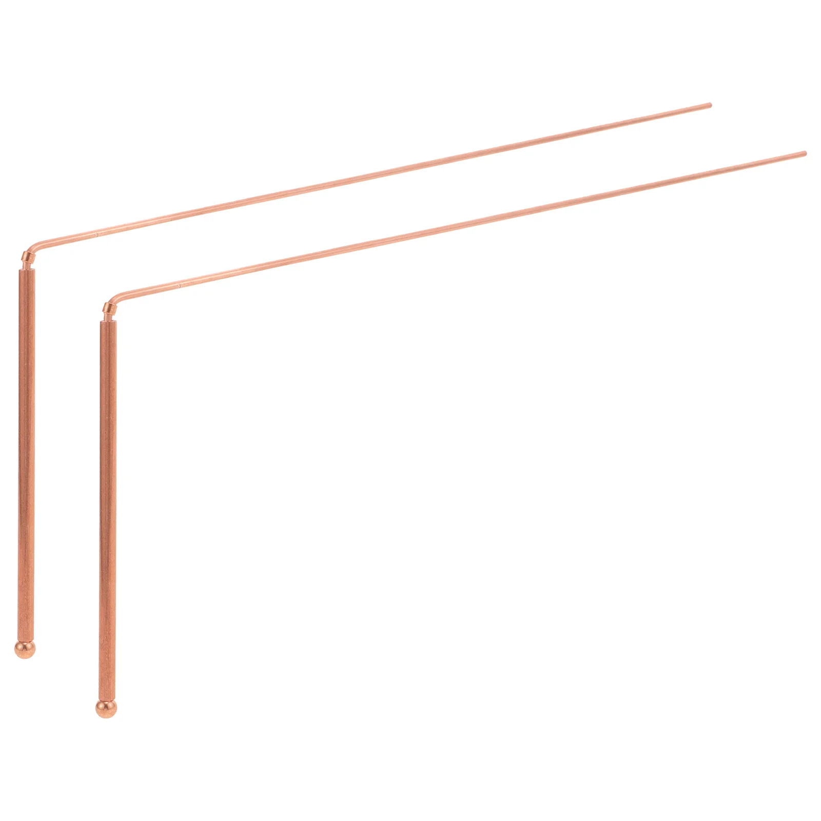 

Copper Dowsing Rods 2Pcs High Precision Water Vein Detection Portable Energy Seeking Multifunctional Treasure Hunting