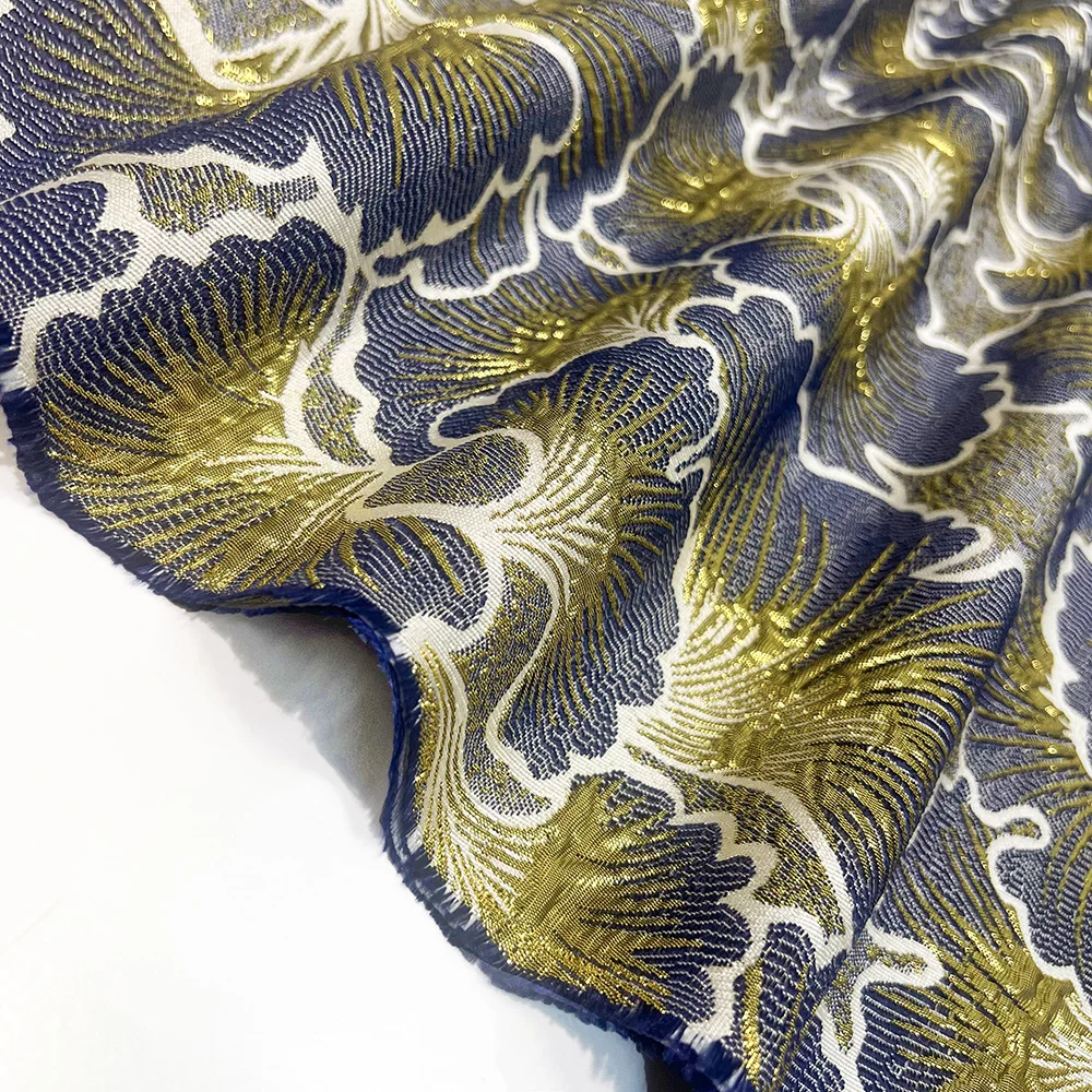 High Quality 5 Yards Jacquard Lace Fabric French Brocade for DIY Home Decor Wedding Quilting Curtains Fabric view 6