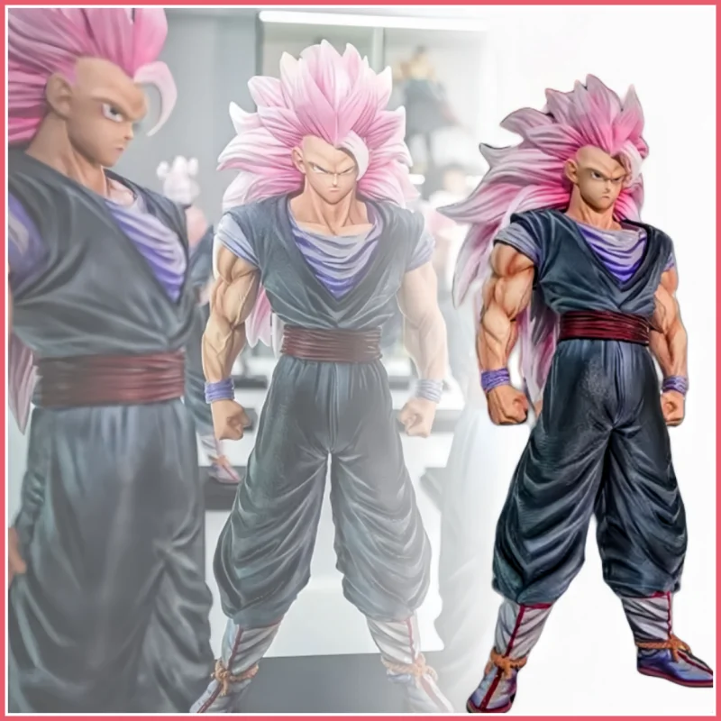 

New In Stock 34cm Jt Toys Dragon Ball Anime Figure Son Goku Figurine Pink Ssj3 Goku Figurine Pvc Statue Model Birthday Gift Toys