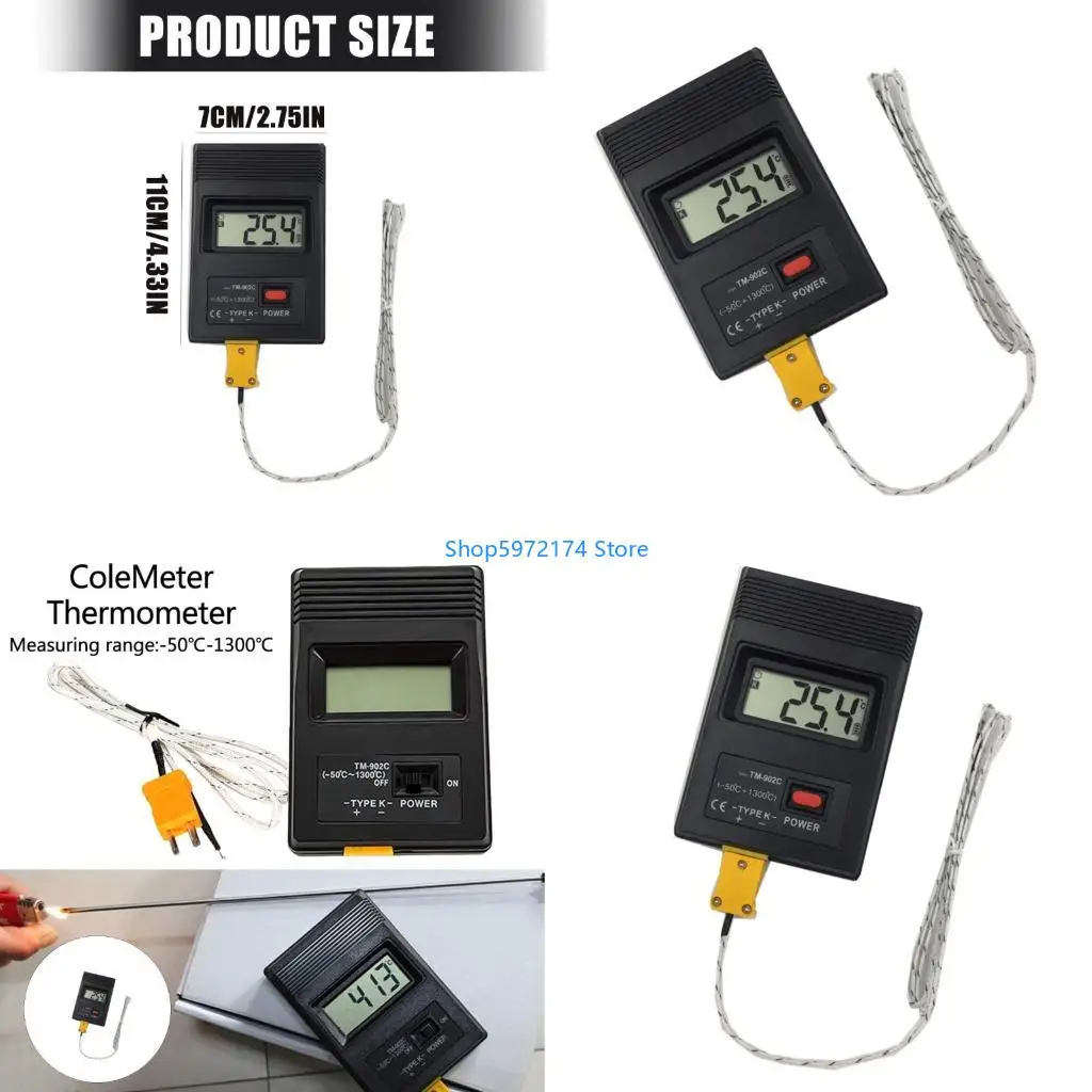 Y3NB K-Type Digital Thermocouple Thermometers -50℃~1300℃ Digital Temperature Meter