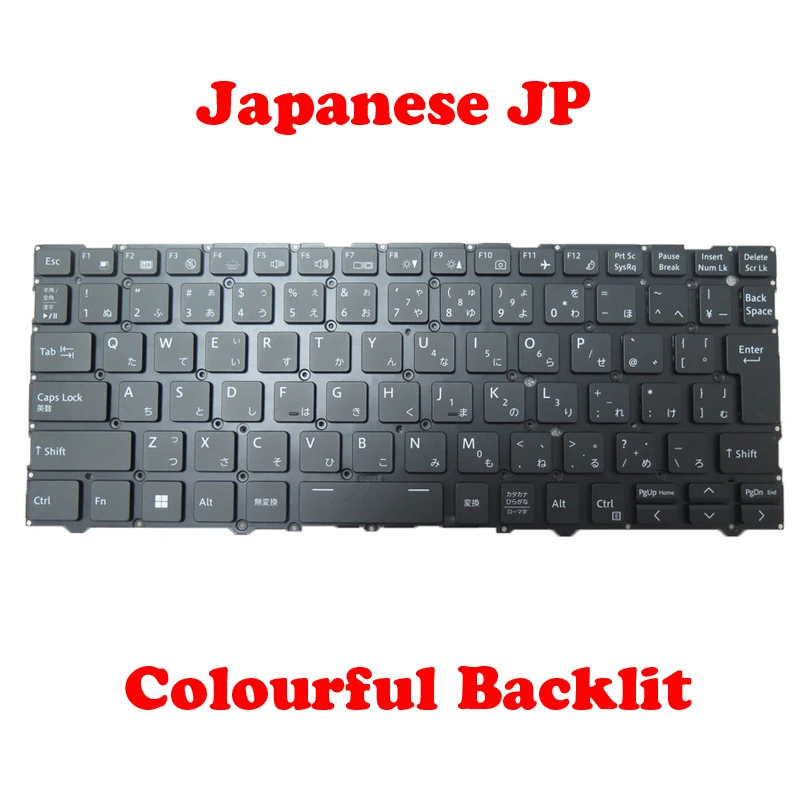 Laptop JP Backlit Keyboard For CLEVO NV40 CVM19C30J04302 6-80-NV400-21A-1 CVM19C30J0J4305 JP 6-80-NV410-21A-1 Japanese NO Frame