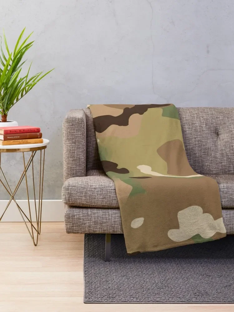 multicam camouflage. camo. Throw Blanket Giant Sofa Plush Soft Plaid Blankets