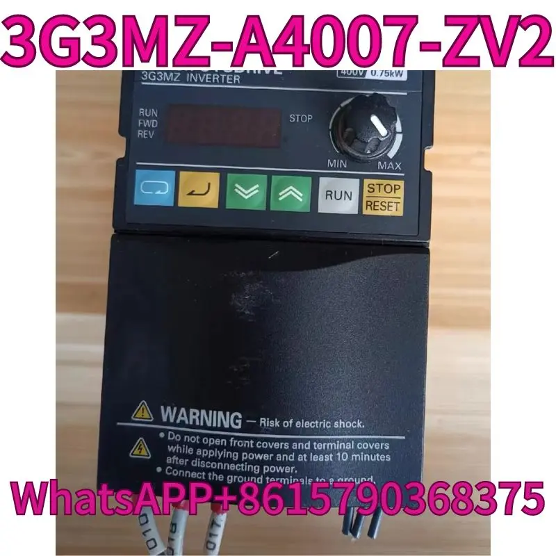 

Used frequency converter 3G3MZ-A4007-ZV2 0.75KW