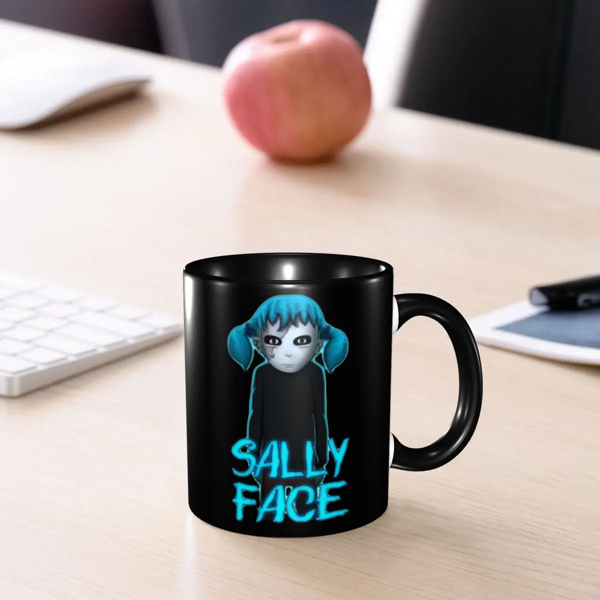 Video Game Sally Face Coffee Mugs Funny Sallyface Sal Fisher Cup Gift For Women Men