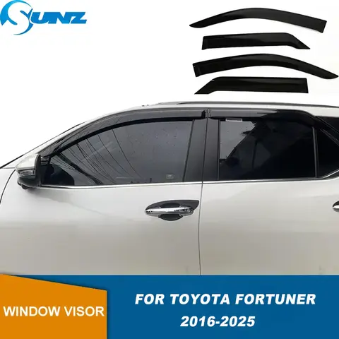 Toyota Fortuner SW4 용 사이드 윈도우 바이저 2016 2017 2018 2019 2020 2021 2022 2023 2024 2025 Sun Rain Deflector Weather Shield Best5