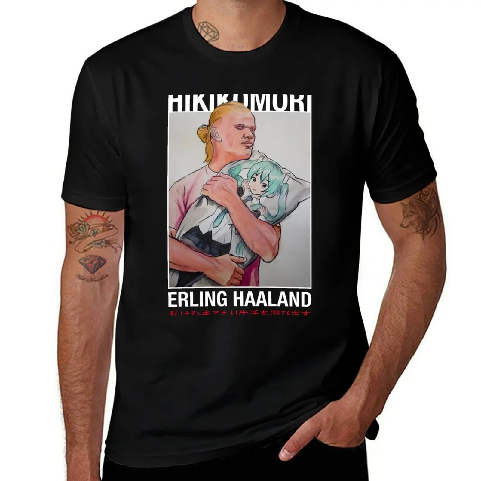 

Футболка Hikikomori Haaland Life, футболки для мужчин, мягкая хлопковая футболка для мужчин, мужские футболки, повседневная футболка