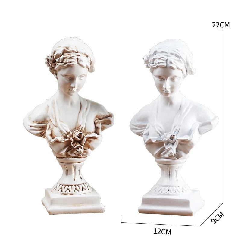 1pc Goddess Bust Statue Classical De Milo Tabletop Decor Gift Greek Roman Mythology Art Replica Resin Venus Sculpture HomeOffice - view 3