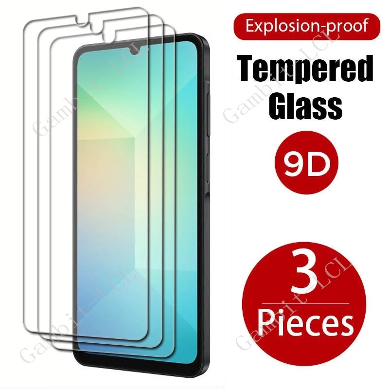 

3PCS Protective Tempered Glass For Samsung Galaxy M06 5G ON GalaxyM06 F06 A06 GalaxYA06 6.74" Screen Protector Cover Film