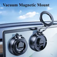 Hipacool Foldable Car Suction Cup Magnetic Phone Holder Stand Angle Adjustable for Univeral iPhone iPad Phone Tablet Bracket