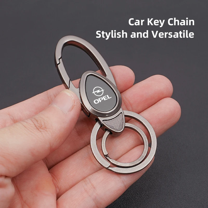Car Zinc Alloy Keychain Customize Emblem Key Ring For Opel Astra Insignia Vivaro Corsa Mokka Zafira Vectra OPC Vauxhall Meriva