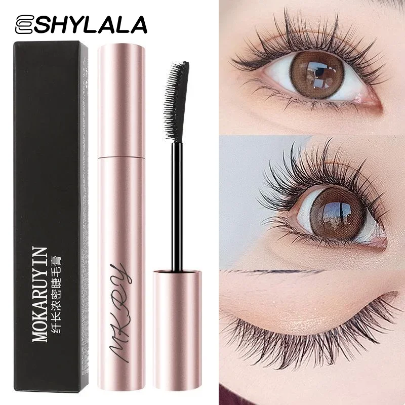 กันน้ํา Long Lasting Silky Lash สีดําสีน้ําตาลขนตายาวมาสคาร่า Eyelashes Extension Beauty Eye Make Up เครื่องสําอางค์