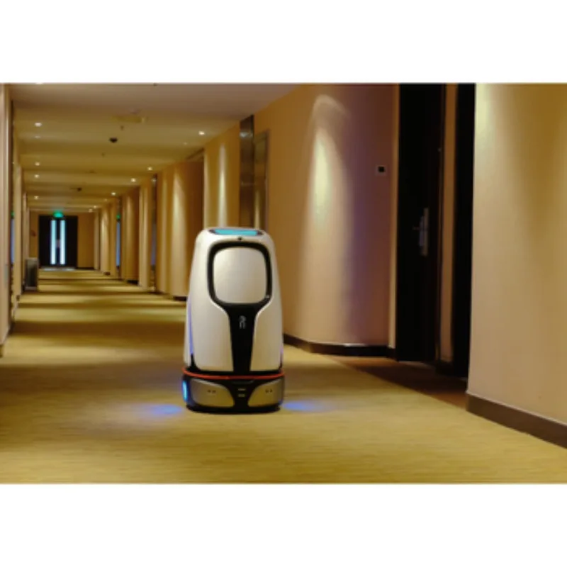 Meal Food Self Drive Delivery by Robot Track Restaurant Outdoor for Hotel