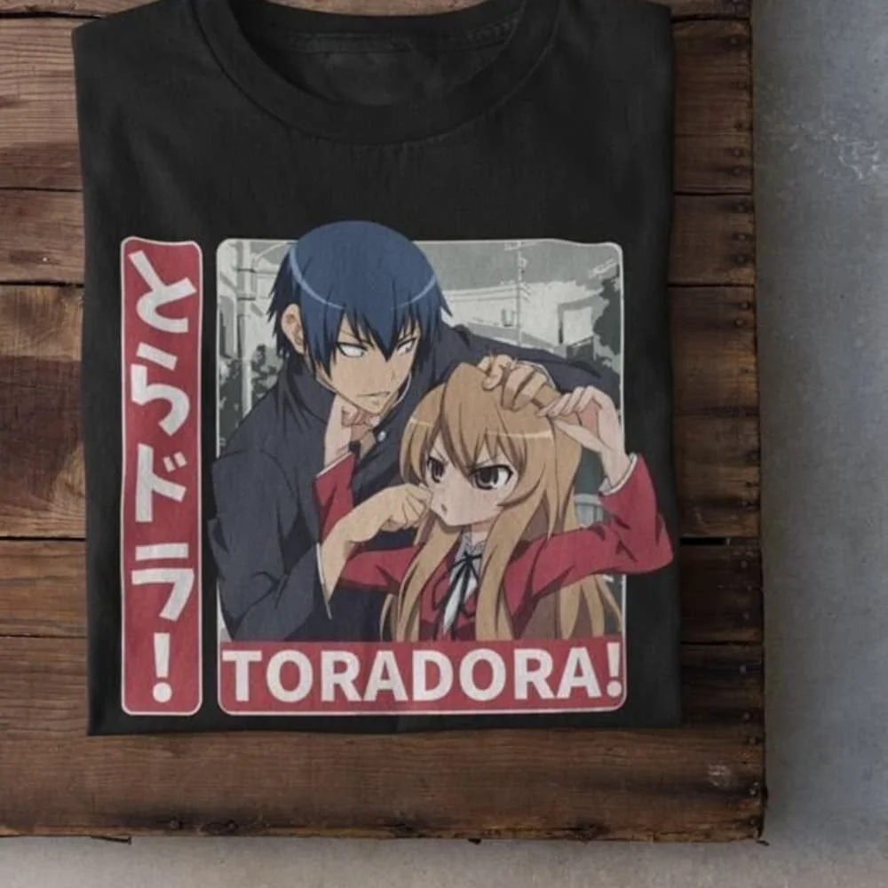 Toradora T Shirt Taiga And Ryuuji Aisaka Takasu Anime Kawaii