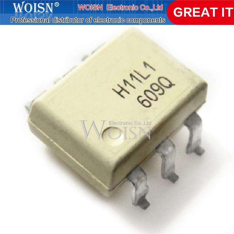 5pcs/lot H11L1 DIP-6 SMD-6  H11L1M Schmitt trigger output at a high speed In Stock