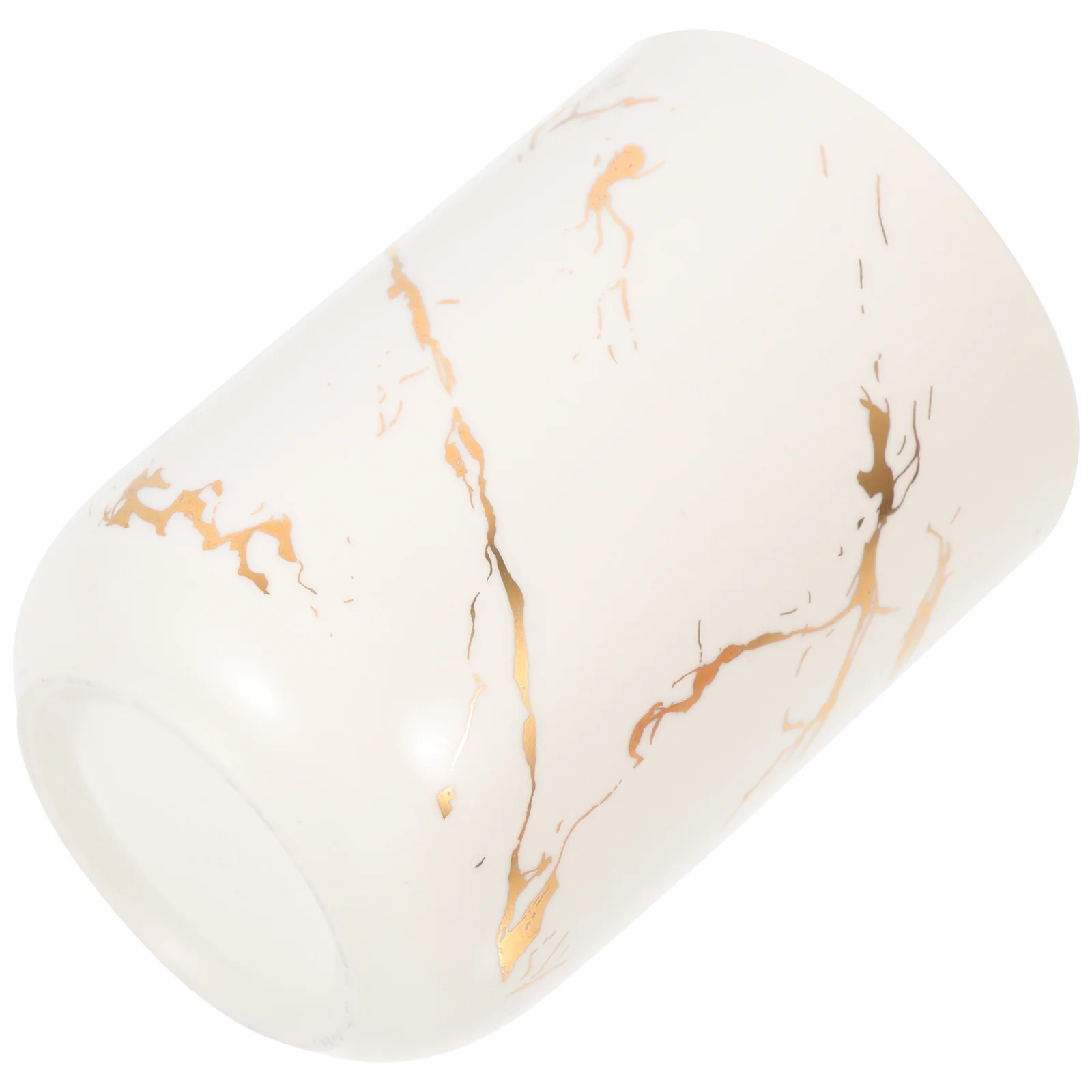 

Ceramic Toothbrush Cup Marble Pattern Mouthwash Mug Practical Bathroom Organizer Storage Multipurpose Gift for Home