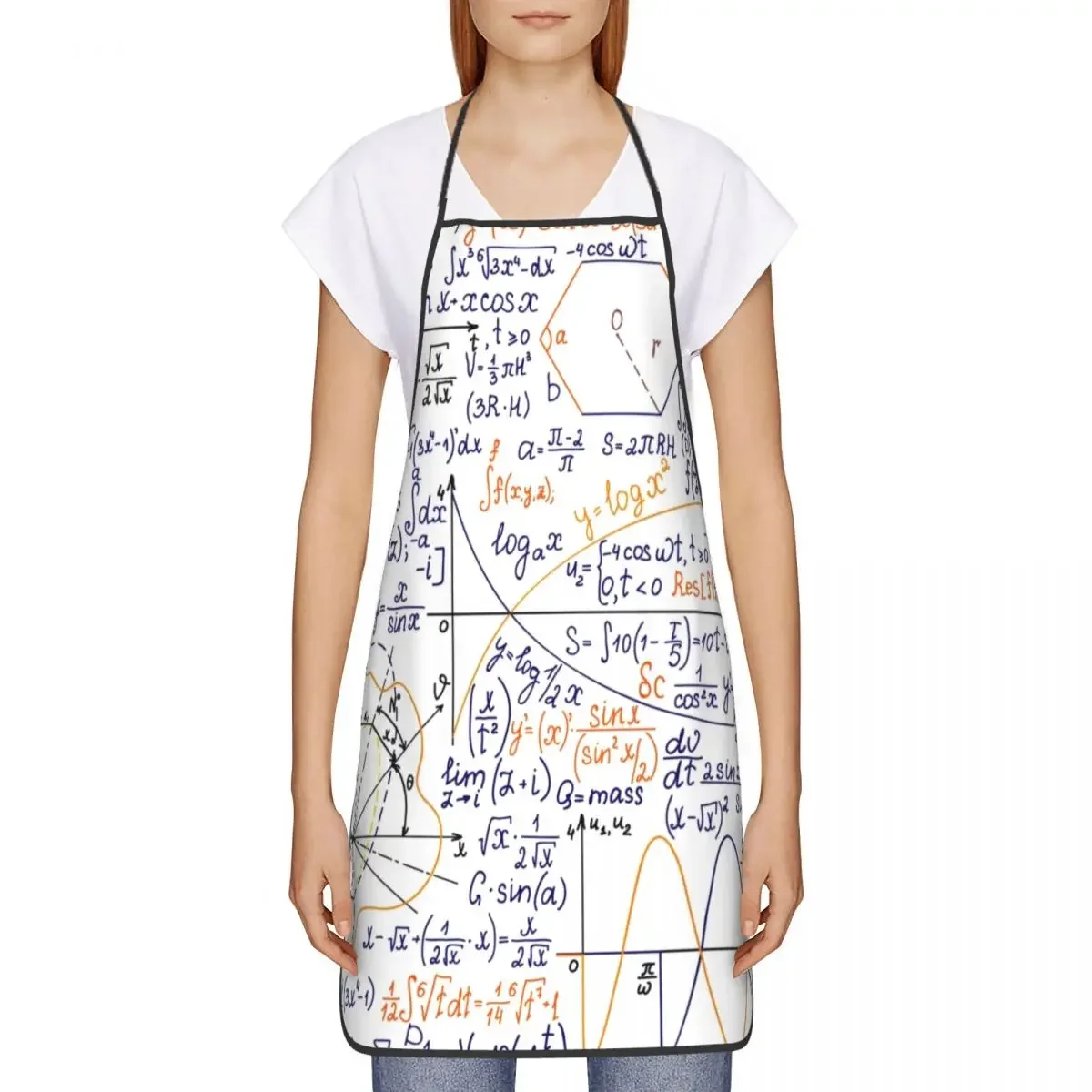 Math Equations Kitchen Chef Cooking Baking Apron Men Women Algebra Mathematics Science Teacher Tablier Cuisine for Painting