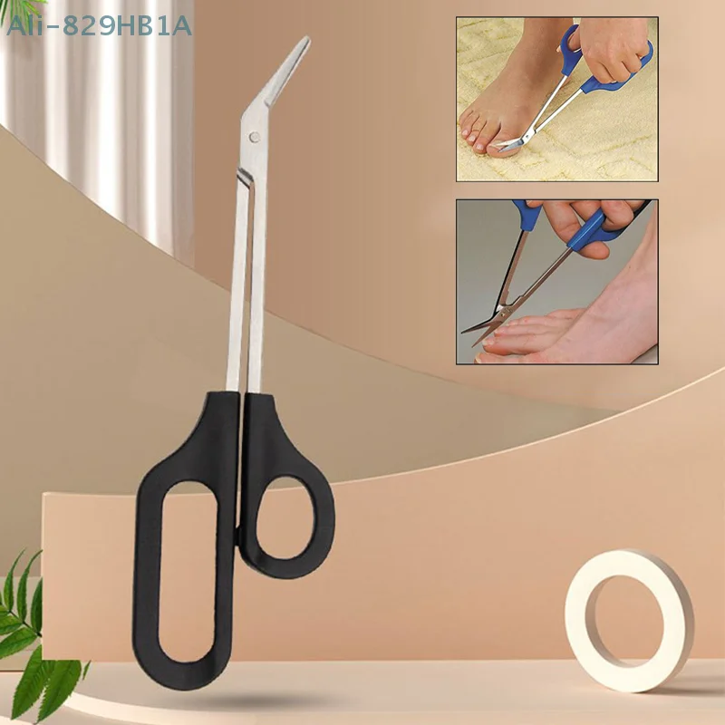 Toenail Scissor Toe Nail Clipper Trimmer Long Reach Easy Grip Pedicure Trim Clipper Manicure Trimmer For Disabled Cutter