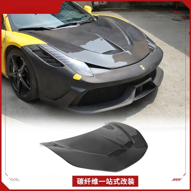 

Suitable for Ferrari Ferrari 458 SPE, carbon fiber engine hood, headcover modification