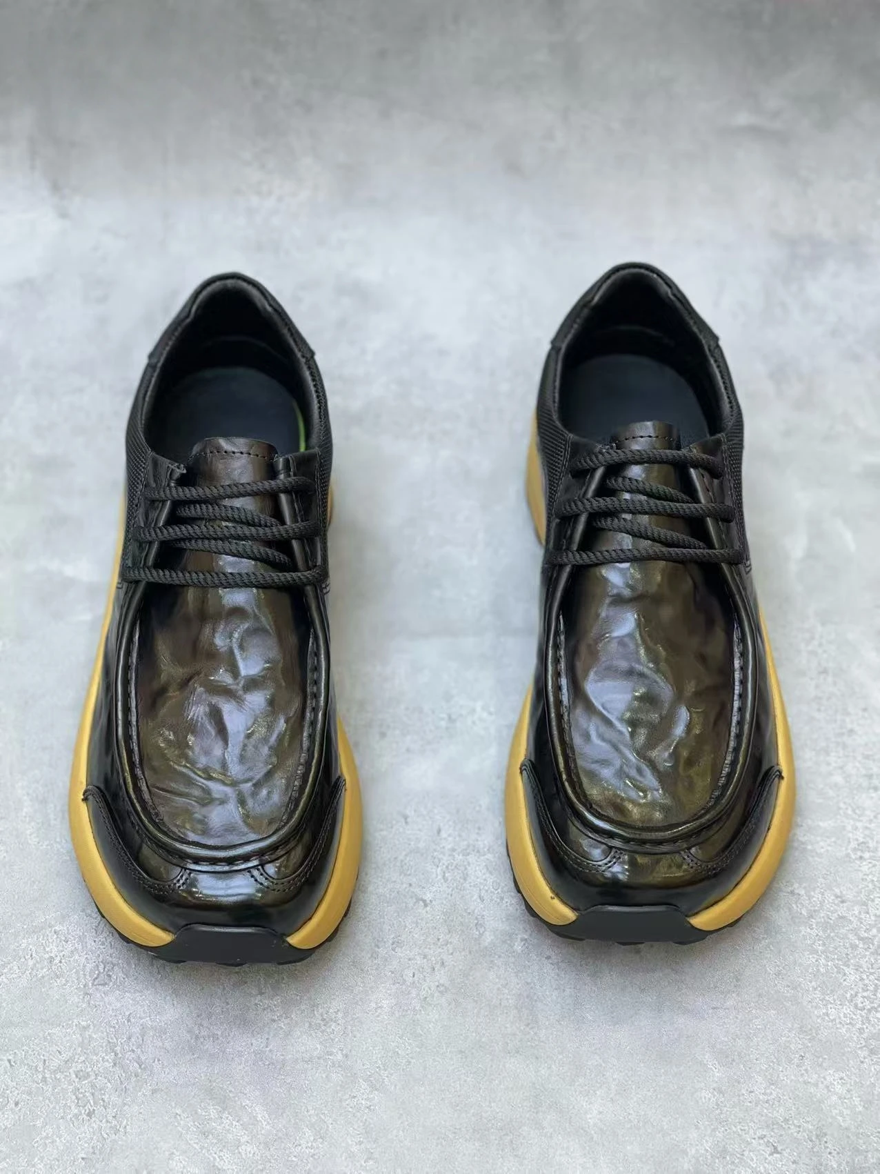 

New 00736 Men's Pure Leather Casual Comfortable Shoes High Quality Elegant Luxury Trendy Handsome Business Casual Shoes