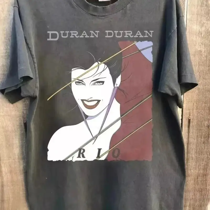 Duran Duran Shirt Vintage Washed Unisex Oversized New Wave Streetwear Soft Cotton Short Sleeve Tee Gift Clothing Tops Hot Sale
