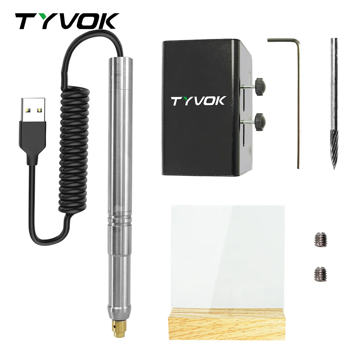 

Tyvok USB Rechargeable Micro Engraving Pen Laser Electric Engraving Pen DIY Laser Cutting Engraving Accessories Kit Tool