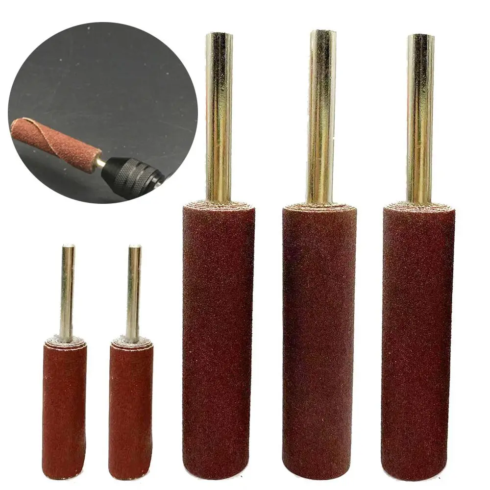Grit Burs Stick Polishing Abrasive Drill Accessories Sand Paper Sandpaper Sanding Bands Steel Shank
