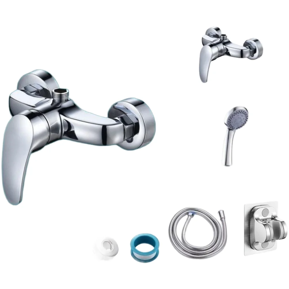 Overhead Shower Zinc Alloy For Home Shower Area Multiple Spray Modes Faucet Wall Mounted Faucet Massage Spray Mode