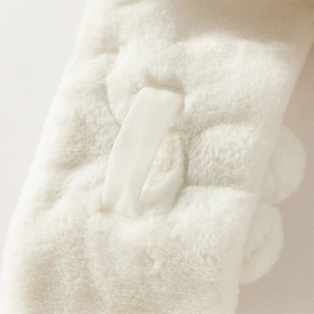 Bufanda de invierno para niñas de Dave Bella, bufandas gruesas de felpa para bebés, cuello de conejo, cosas más cálidas, pañuelo elegante para niños DB4254345