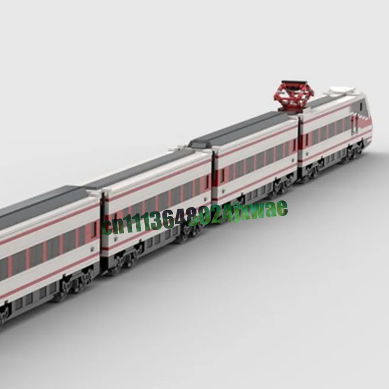 2984 Parts ETR 460 Italian Railway FS Train MOC Building Blocks Custom Assembly DIY Creative Model Puzzle Toy Collection Gifts 5