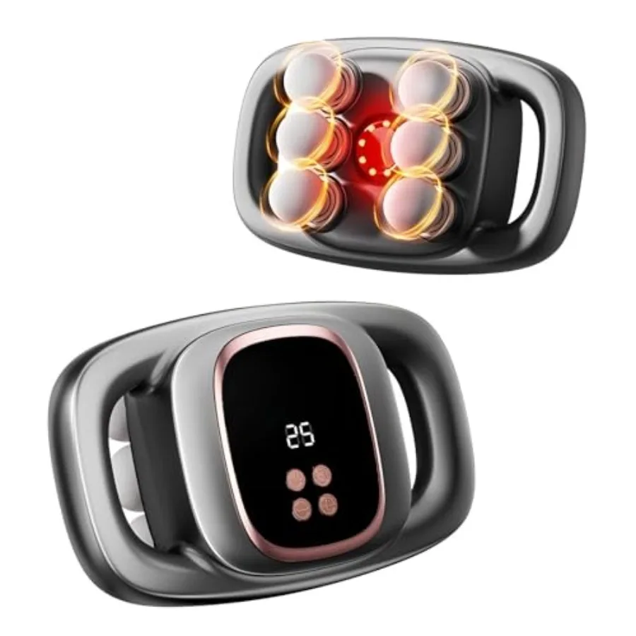 

Массажный пистолет с 6 насадками для глубокого массажа тканей, электрический ручной массажер для спины, плеч, ног, снятия мышечной боли, новая модель 2026 года