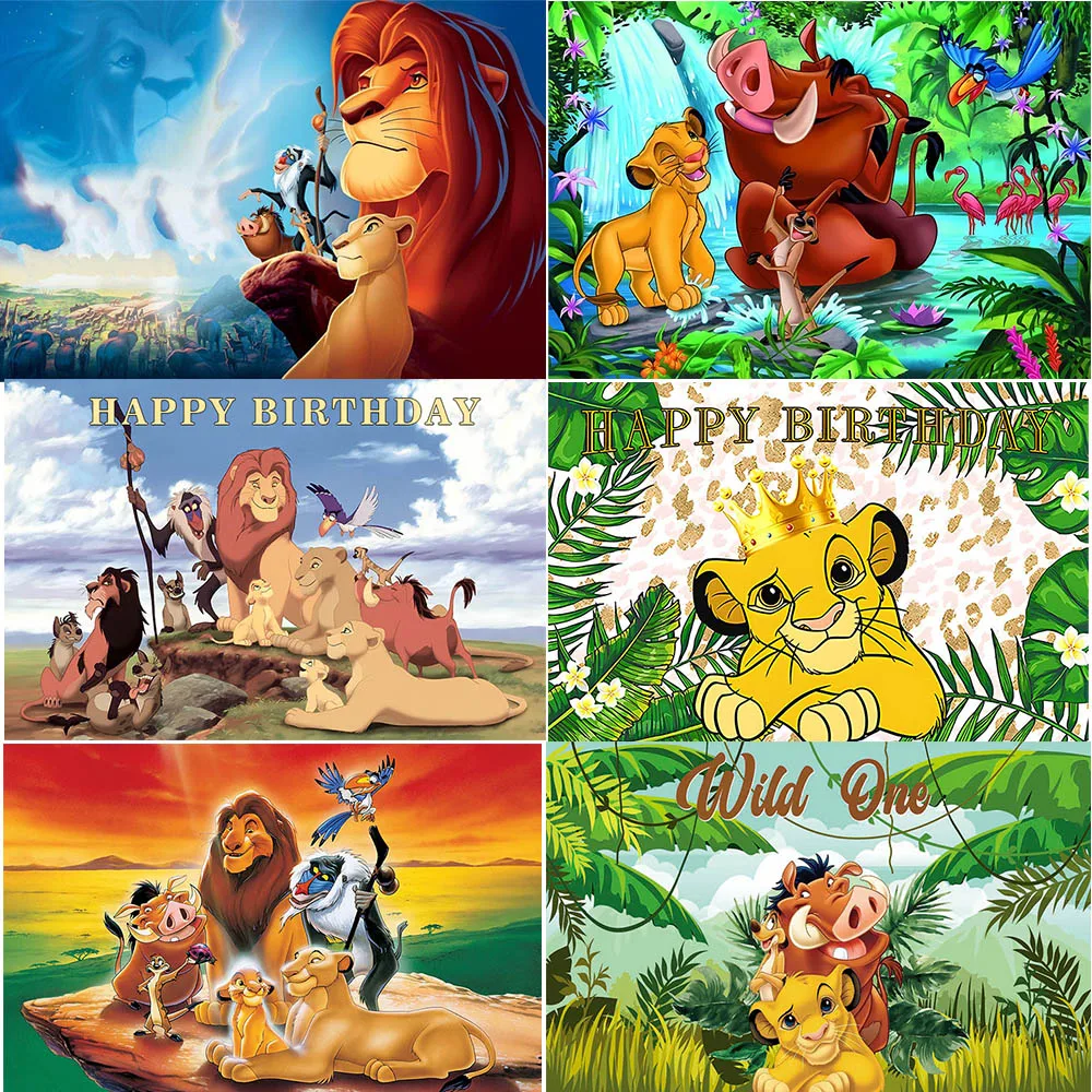 

Disney Lion King Party Theme Background Decoration Cartoon Anime Birthday Scene Setting Photo Background Baby Party Baptist