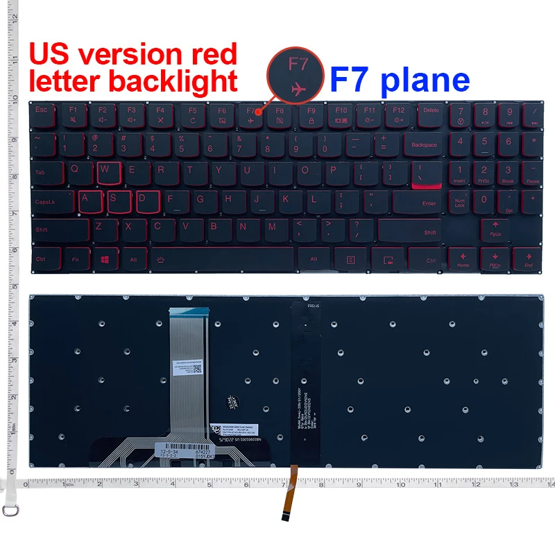 US Backlit Keyboard for Lenovo Legion Y520 Y520-15IKB Y720 Y720-15IKB R720 R720-15IKB 15 15IKB 9Z.NDKBN.D01 laptop