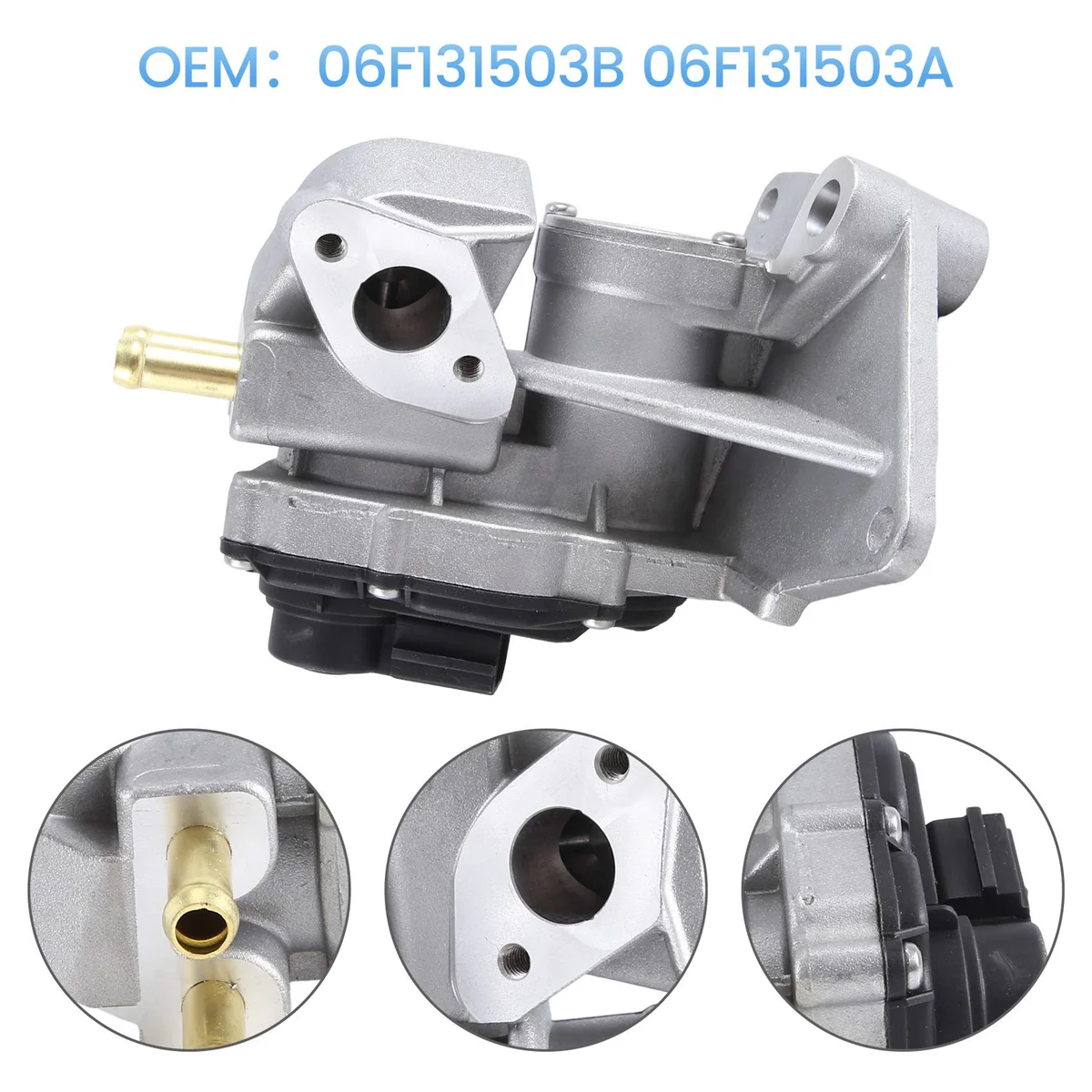 

06F131503B 06F131503A EGR Electronic Solenoid Valve for Audi A3 Seat Leon Altea Skoda Octavia VW Golf Jetta Passat