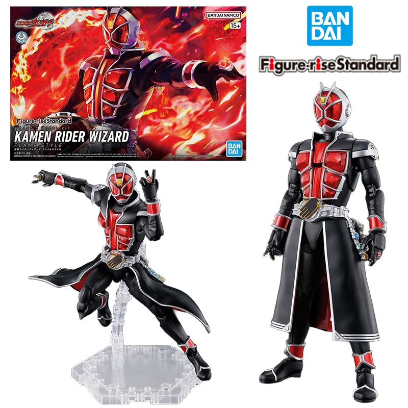 

Bandai Namco Figure-Rise Standard Kamen Rider Wizard 14Cm Anime Original Action Figure Model Kit Assemble Toy Gift Collection