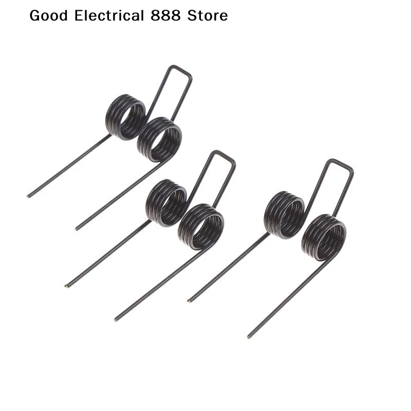 【GE】3Pcs Wire 1.2*11mm ﻿Black Plated Spring Replacement Steel Double Torsion Spring Industrial Machinery DIY Torsion Spring