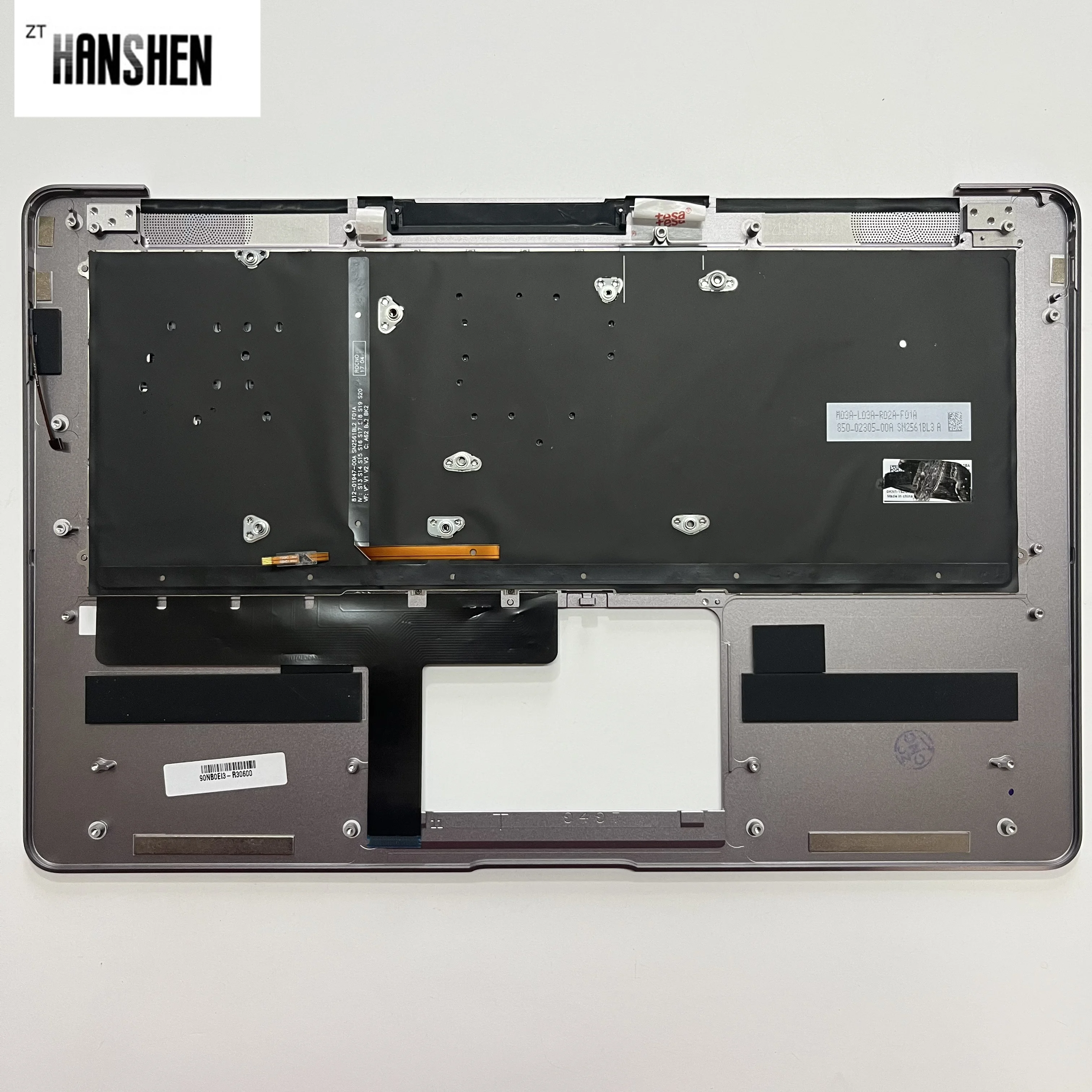 Imagem -06 - Hanshen-c Capa para Laptop Asus ar br gr it la Reino Unido Zenbook Deluxe Ux490 Ux490u Ux490ua