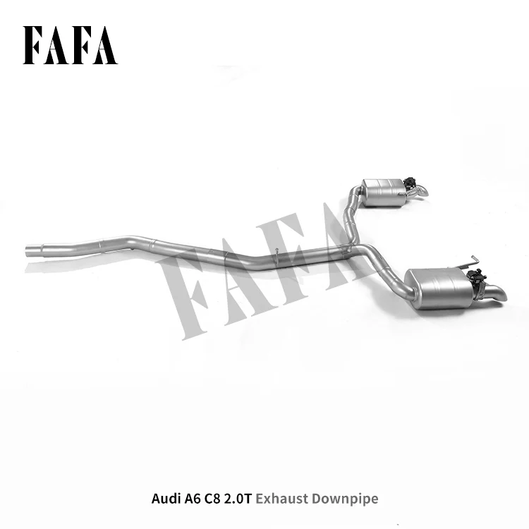 For  A6 C8 2.0T Exhaust System in the Middle and Rear Section of the High-performance Catback Exhaust Pipe Muffler Exhaust