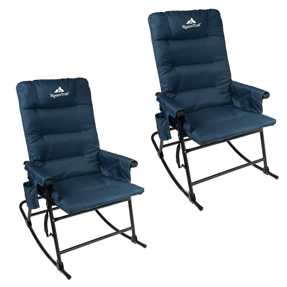 

RIDGE XXL Upgraded Oversized Directors Chairs with Foldable Side Table, Detachable Side Pocket, Heavy Duty Folding Camping Chai