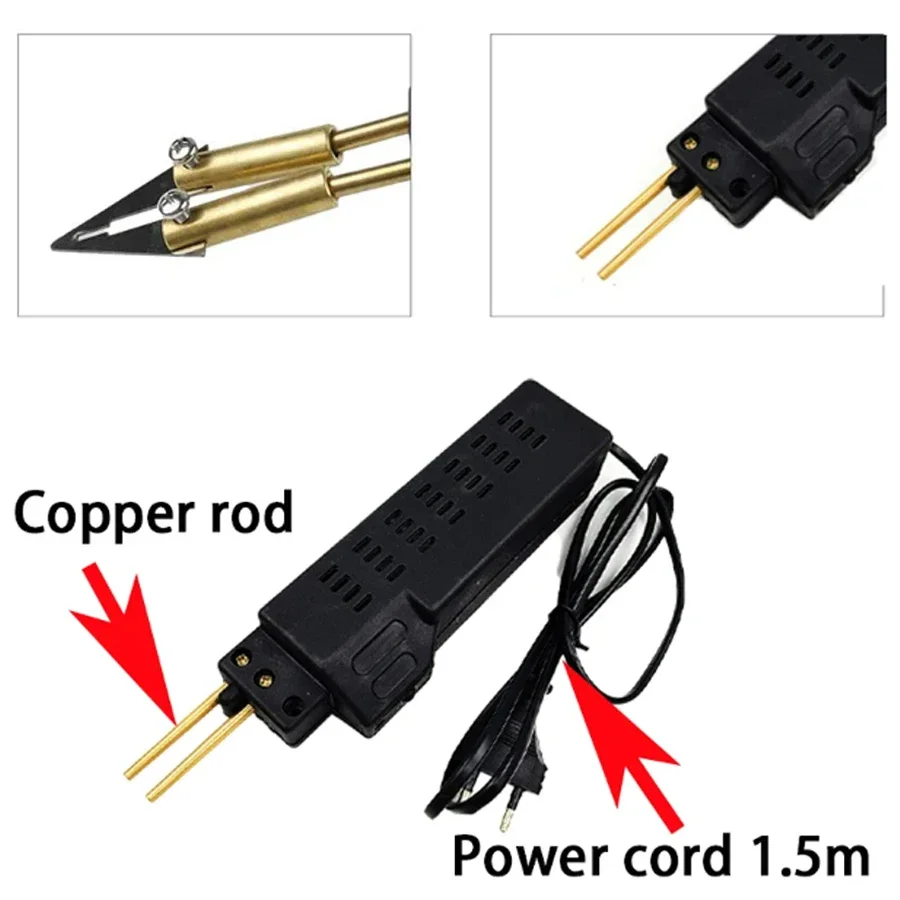 Cracking Tool Garage Nailer PVC Machine Welding Wire Tool 50W Hot Nail Gun With 200 Nails Car Bumper Repair Plastic Welder