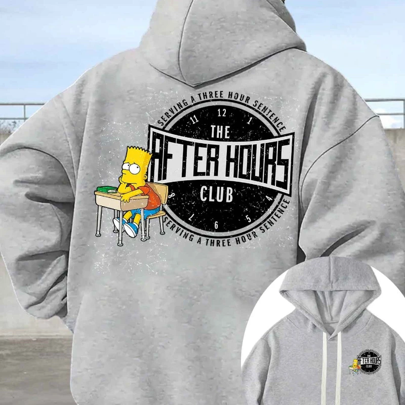 الخريف والشتاء سيمبسون المعتمد هوديي طباعة نمط بارت سيمبسون مكتب الاسترخاء على مدار الساعة خلفية بعد ساعات