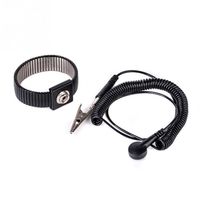 Metal Ground Electricity Adjustable Discharge Bracelet Band Wrist Strap ESD Anti Static