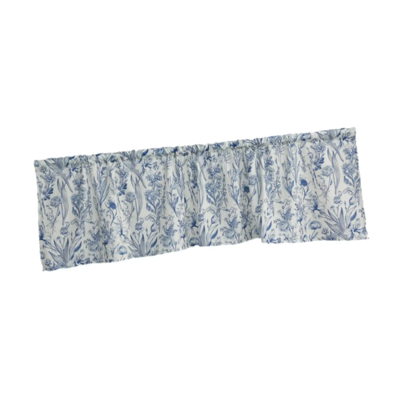 Half Curtain Countryside Window Screen Rustic Rod Pocket Curtains Farmhouse Valance for Living Room Home Cafe Bathroom Cabinet