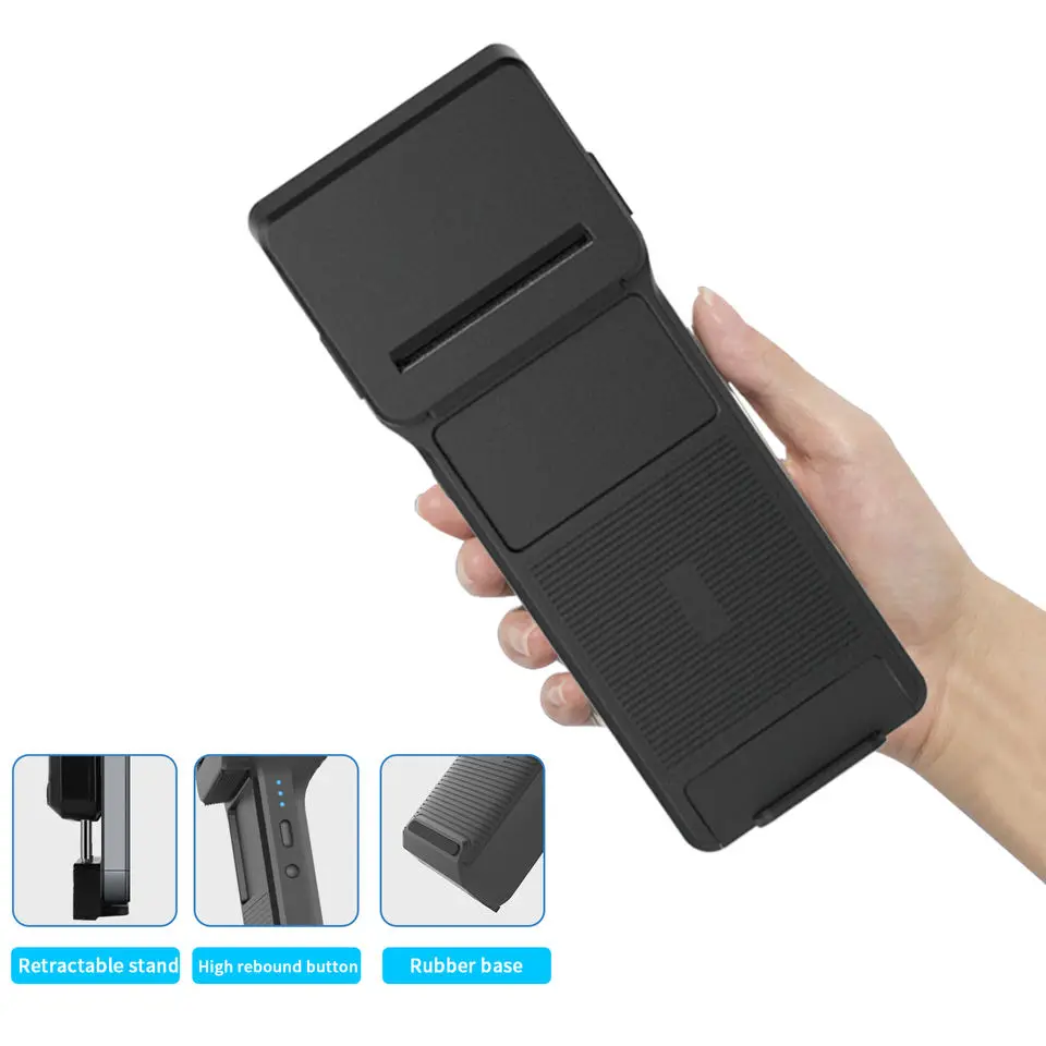 Cellphone Backclip Thermal Printer & 2D Scanner Bluetooth 58mm Printer 7.4V 3000mAh Battery Mobile Wireless Scanner