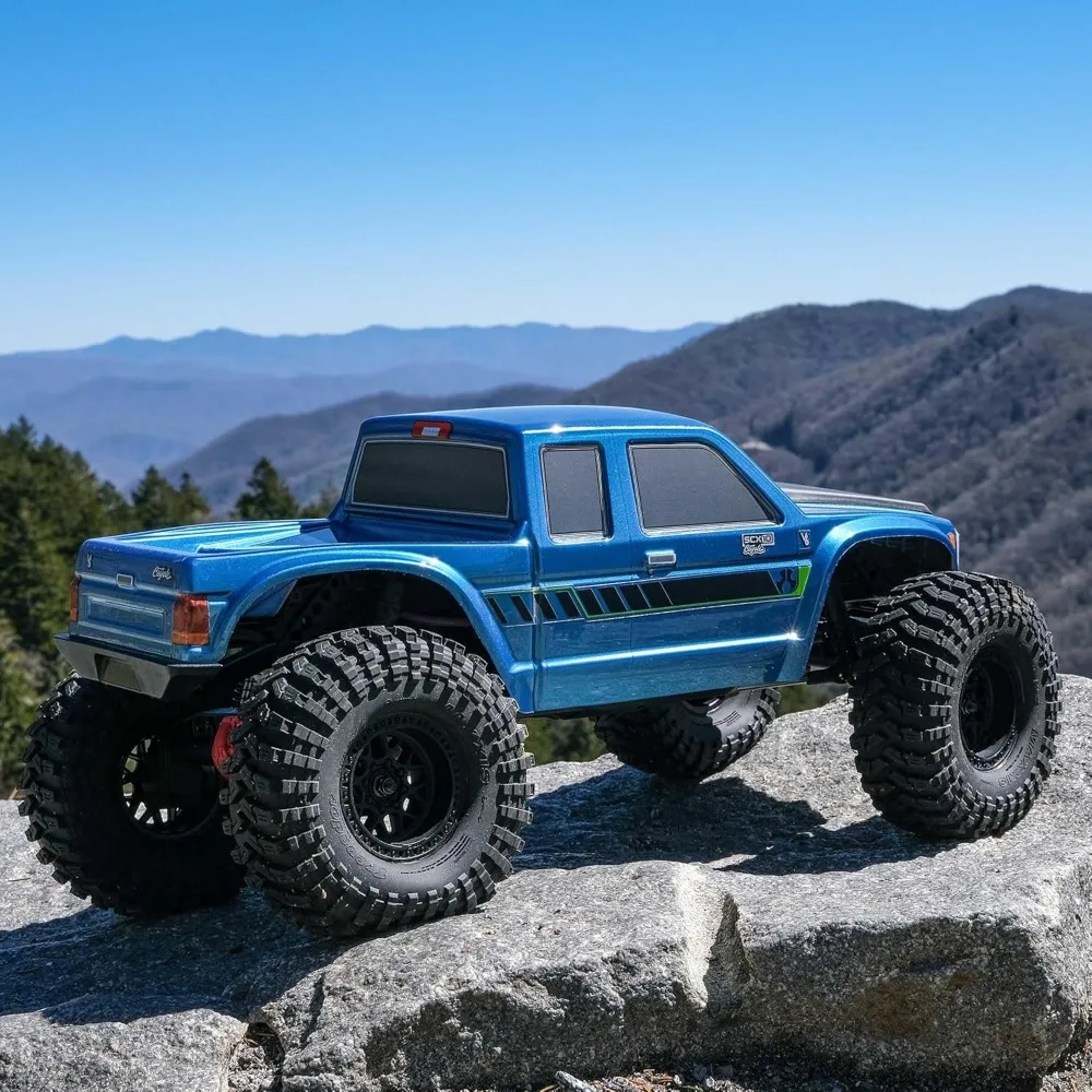 1/10 Scale RC Rock Crawler Truck 4WD RTR Brushed Electric Off Road Car Blue image 4