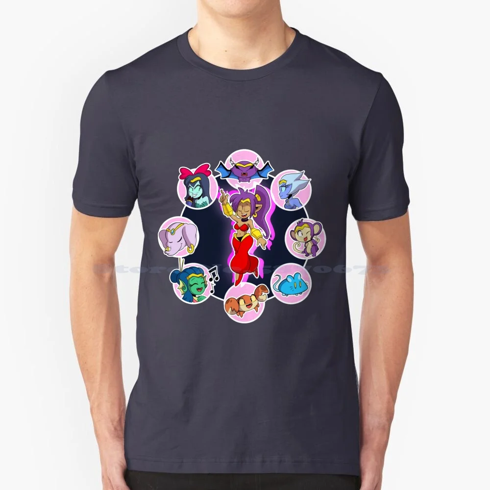 Shantae Half Genie Hero T Shirt 100% Cotton Tee Half Genie Way Forward Shantae Series