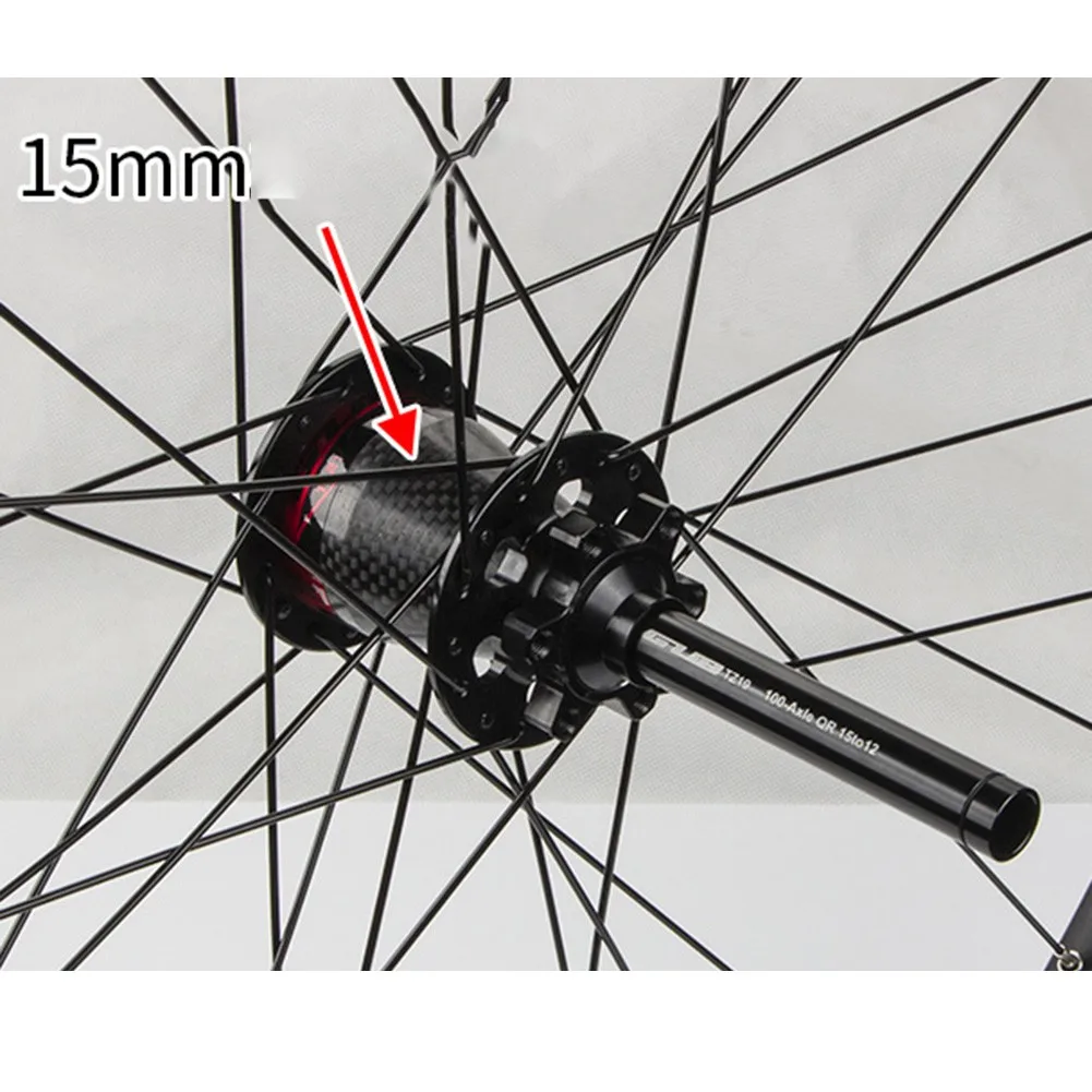 

1pc 15 To 12mm Bicycle Fork Conversion Axis Mountain Bike Thru Axle Adapter Front Hub MTB Accessories High Quality