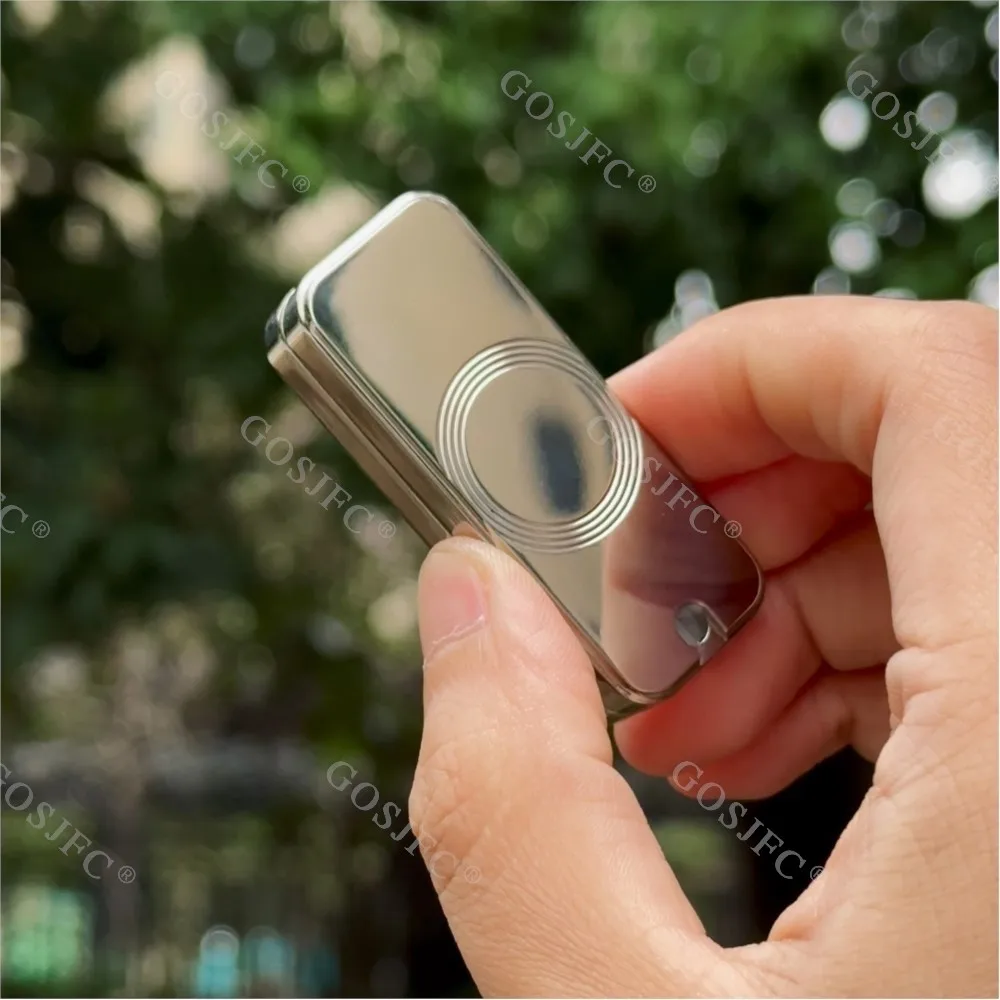TANGO EDC Titanio Lucidatura Meccanica Push Slider Metallo Giocattolo Antistress Agitarsi Giocattoli per Adulti