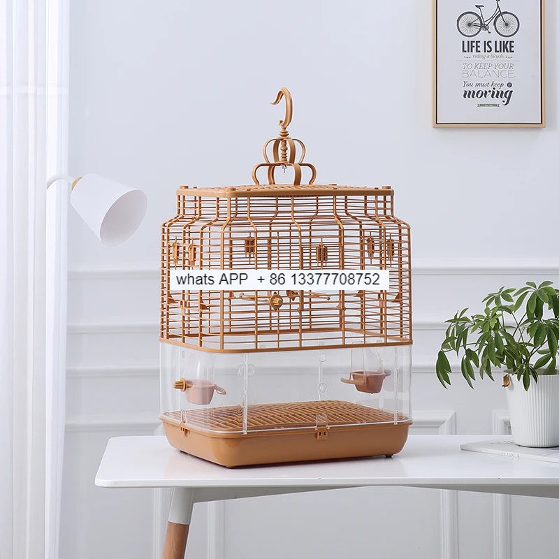 Feeder Parrot Cages Luxury Canary Pigeon Stand Breeding Cages Large Portable Cage Pour Oiseaux Pet Products YY50BC