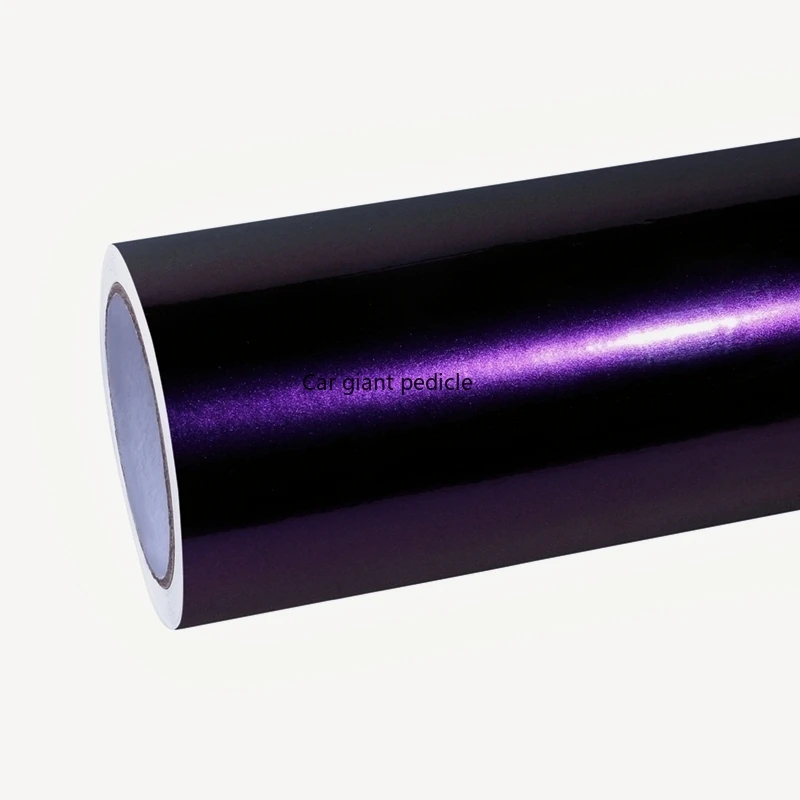 Gloss Ghost Midnight Purple Car Wrap Film Auto Plastic  Auto Plastic Assurance Air passage pattern Stickers Covering Foil Air